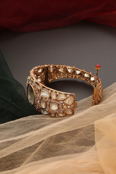 Aliya Rose Gold Polki Bracelet