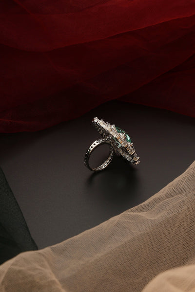 Olga Emerald Zirconia Ring