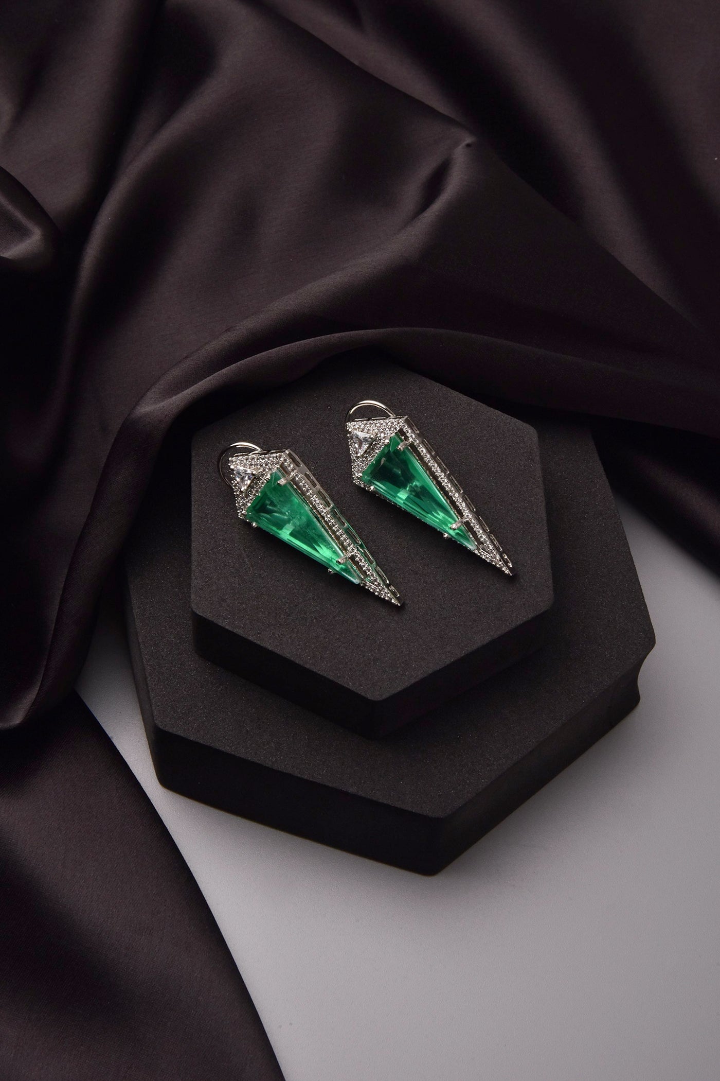 Odette Emerald Stud Earrings