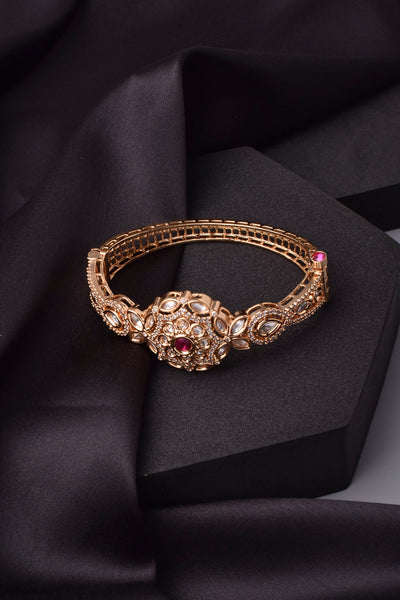 Kayna Rose Gold Polki Bracelet