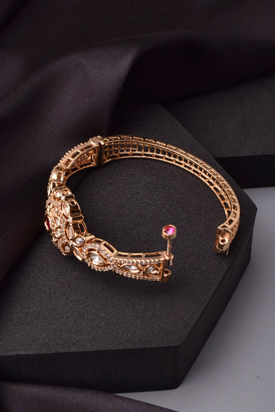 Kayna Rose Gold Polki Bracelet