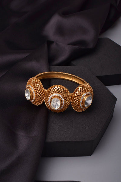 Shehzaaz Gold Polki Bracelet