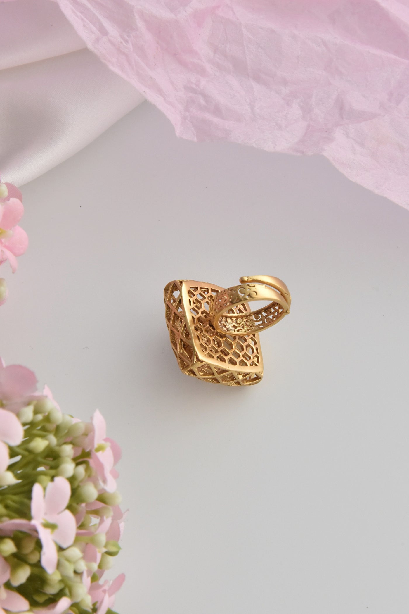 Maya Gold Polki Ring