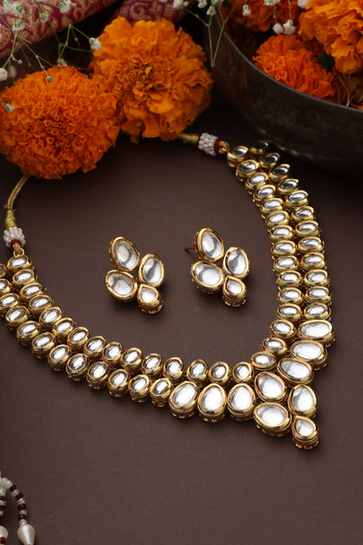 Toshi Gold Kundan Necklace Set