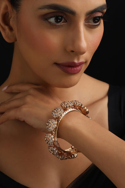 Liana Rose Gold Polki Pacheli Kada