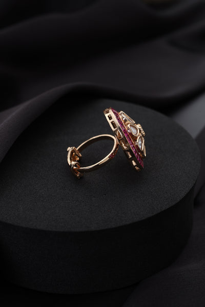 Remi Red Polki Ring