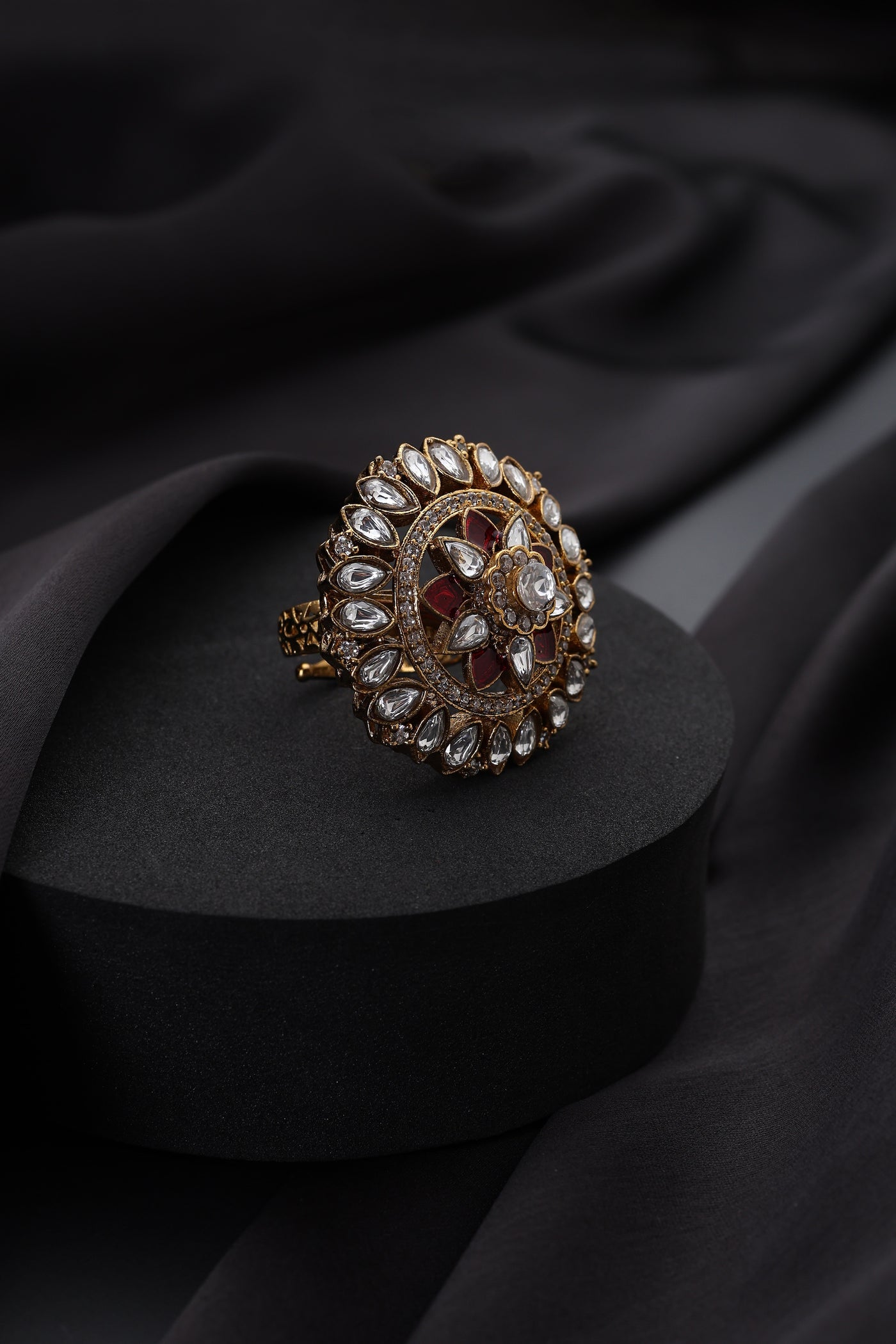 Liora Ruby Polki Ring