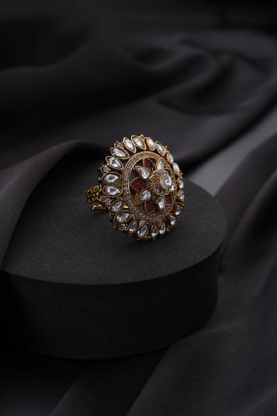 Liora Ruby Polki Ring