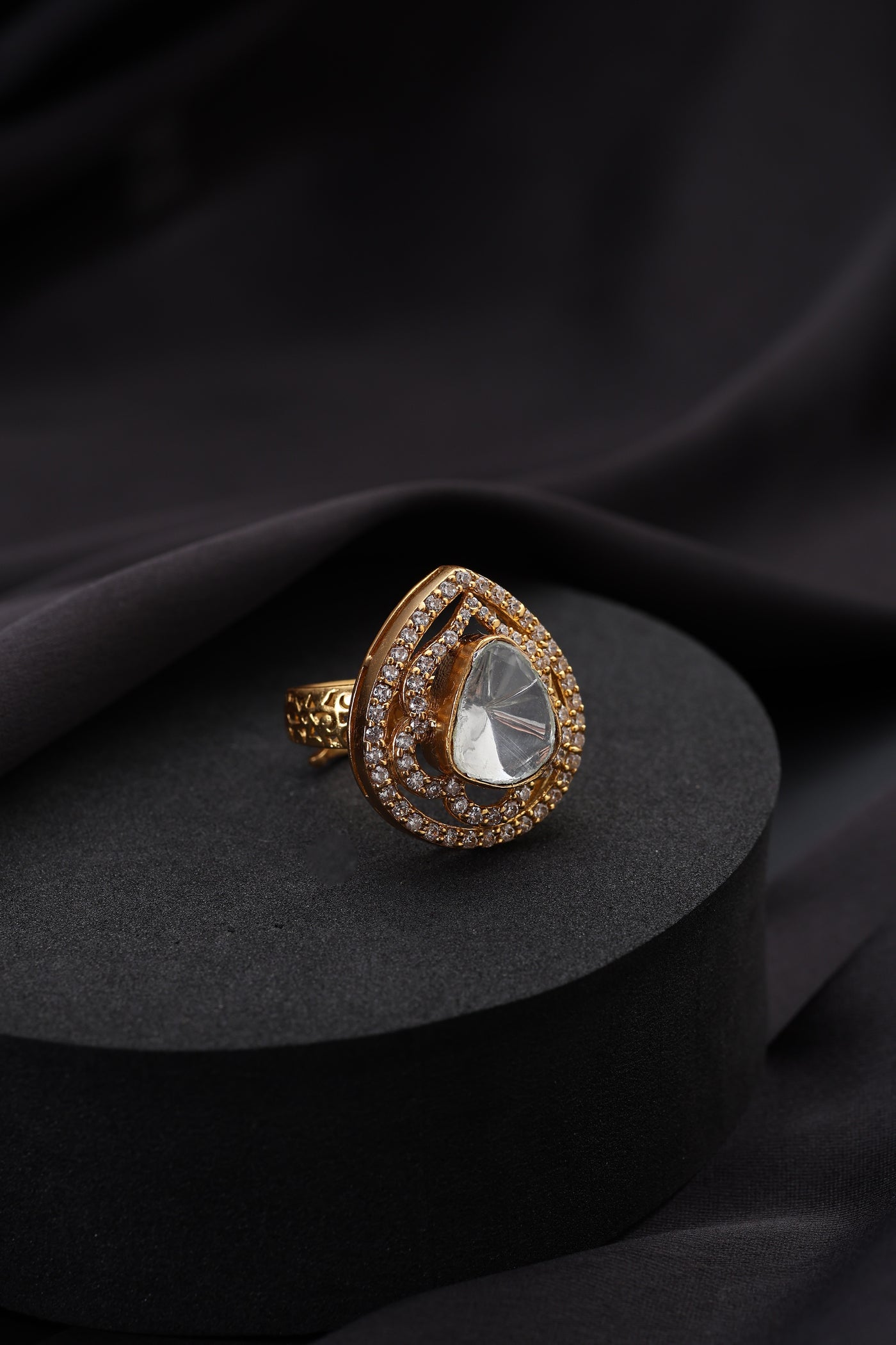 Wren Gold Polki Ring