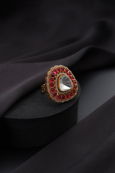Fallon Ruby Polki Ring