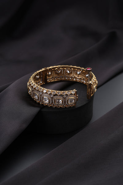 Mishka Gold Polki Kada