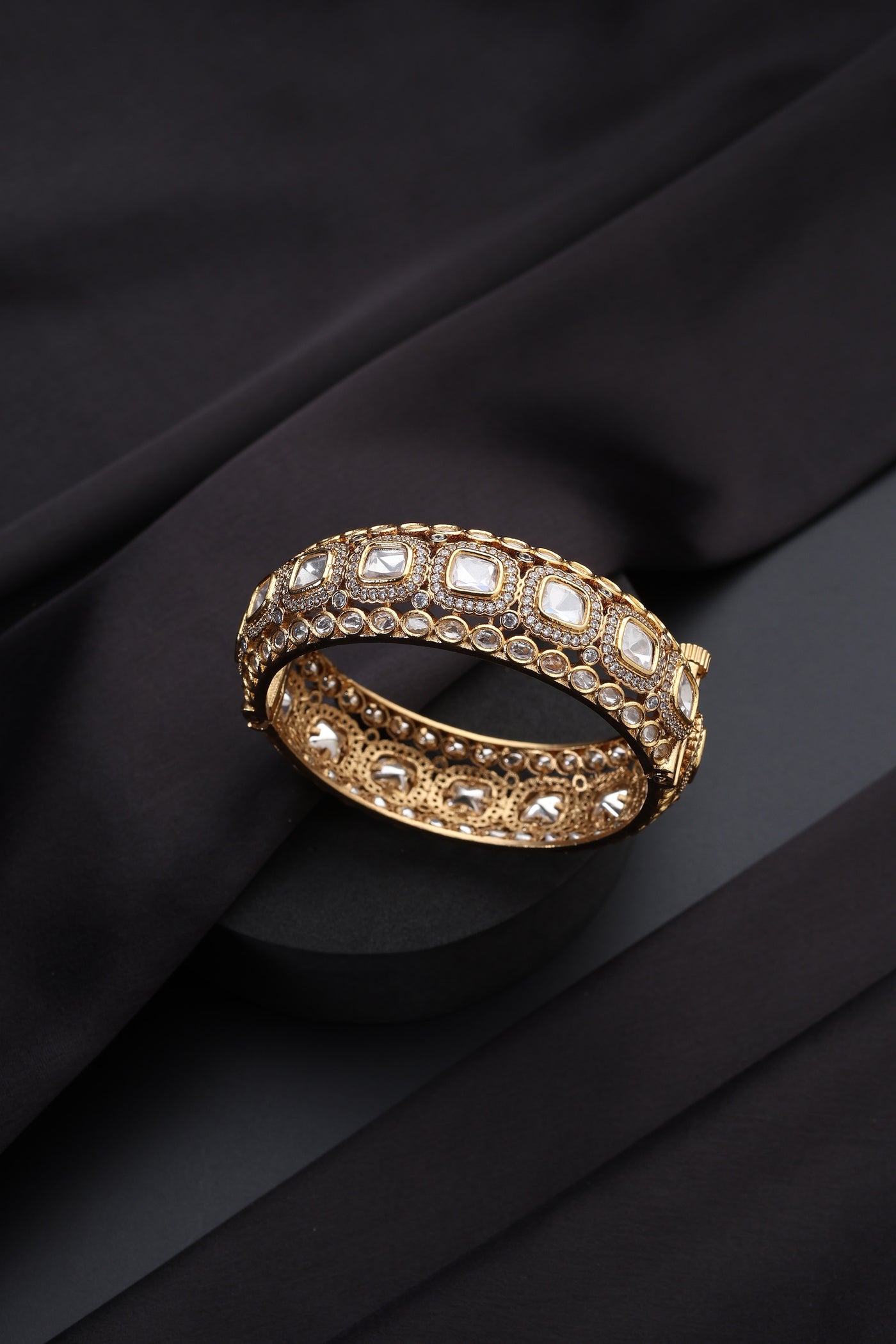 Mishka Gold Polki Kada