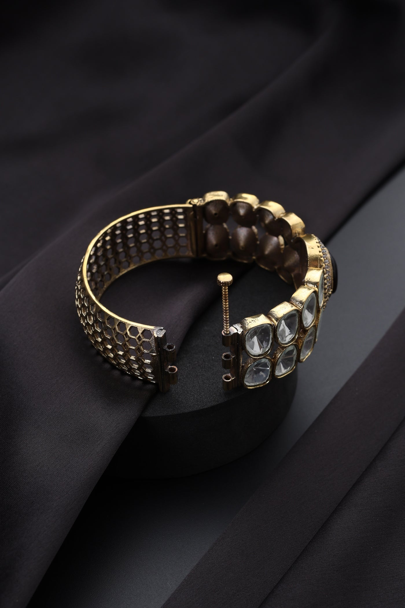Kshama Red Polki Bracelet