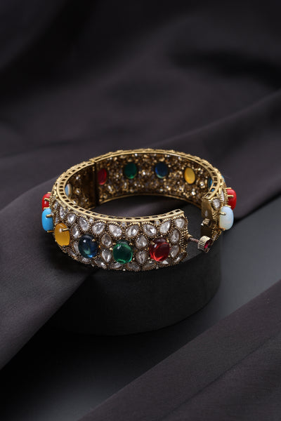 Rishika Multicolour Polki Kada