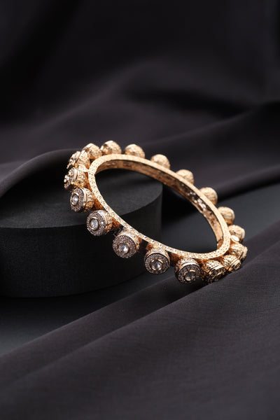 Tia Rose Gold Polki Pacheli Kada