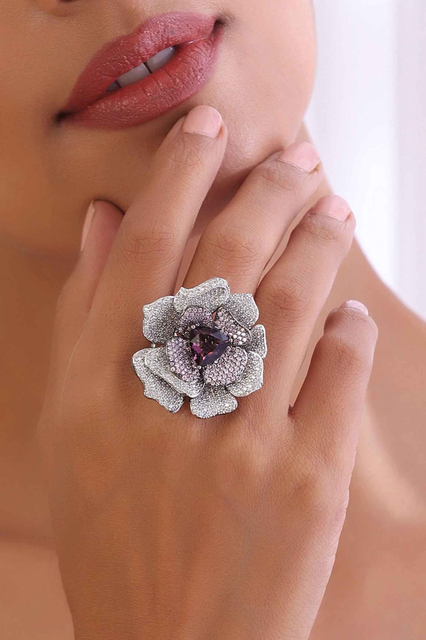 Brea Purple Zirconia Ring