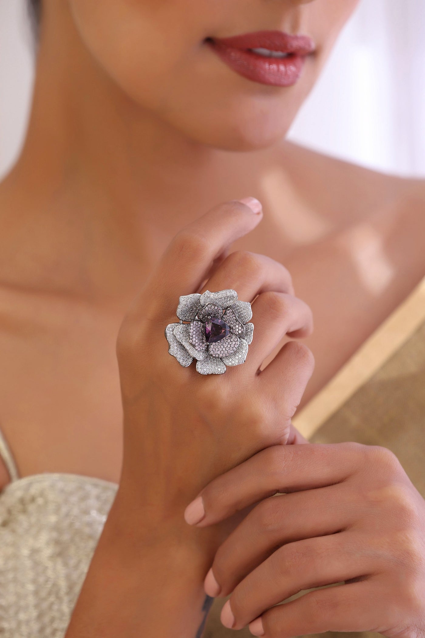 Brea Purple Zirconia Ring