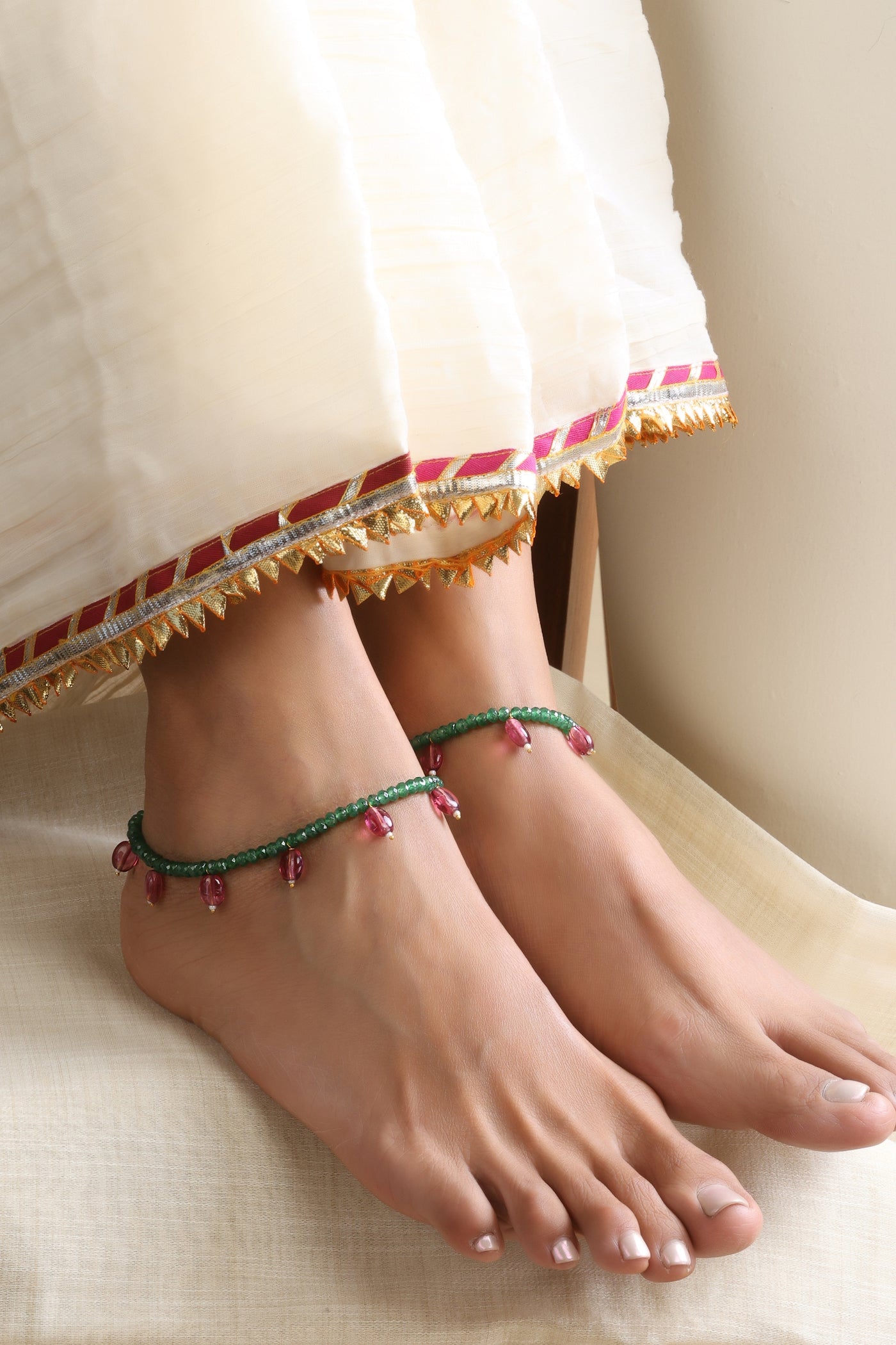 Astonia Red and Green Anklets