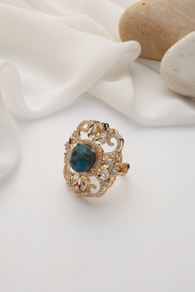 Thuza Sapphire Polki Ring