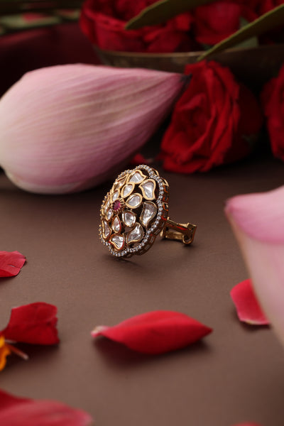 Azara Red Polki Ring