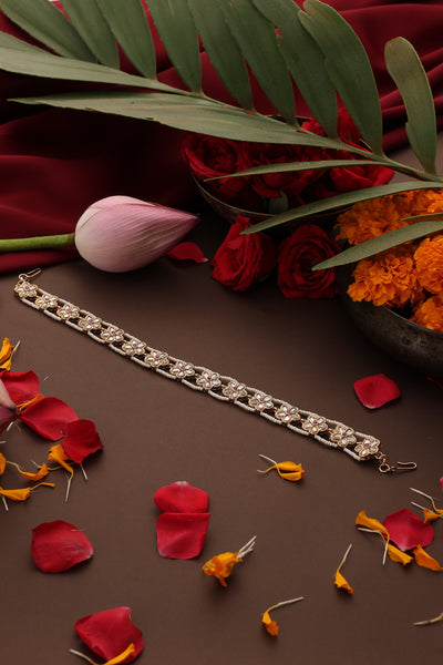 Meha Red Polki Sheesh Phool