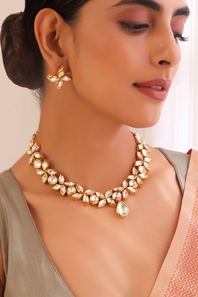 Amrita Gold Kundan Necklace Set