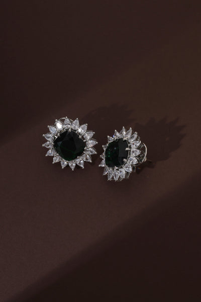 Frika Emerald Stud Earrings