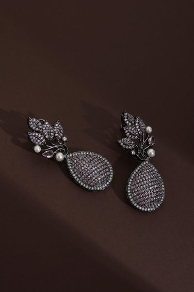 Julia Lavender Zirconia Dangler Earrings