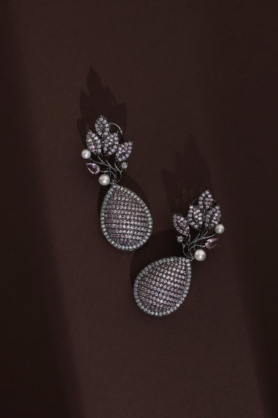 Julia Lavender Zirconia Dangler Earrings