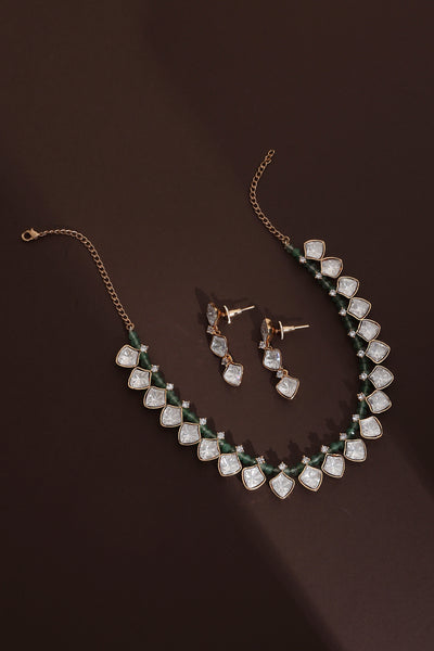 Nirja Mint Polki Necklace Set